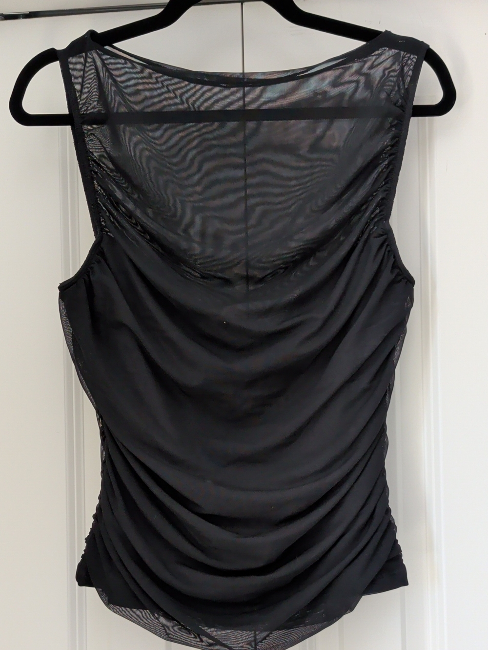 Abercombie & Fitch Black Sheer Back Sleeveless Top - Picture 1 of 1